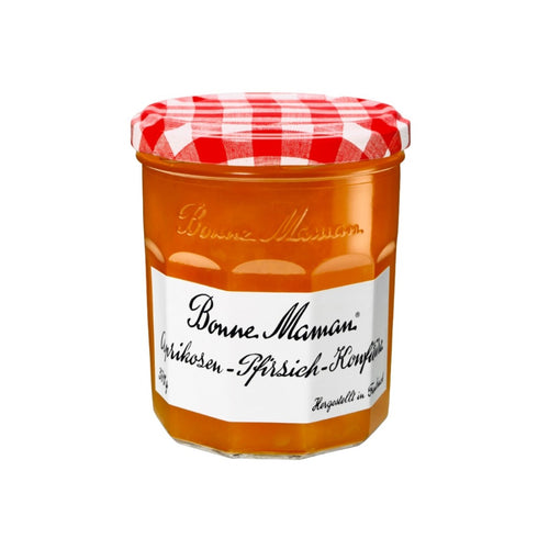 Aprikosen-Pfirsich-Konfitüre Extra 370g - Bonne Maman DE - 1